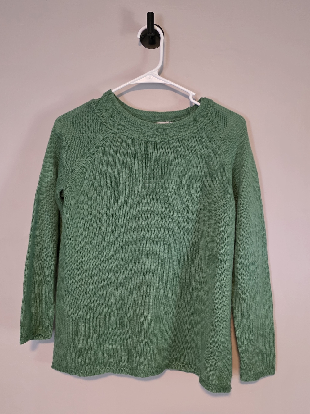 MISSLOOK Sage Green Crewneck Knit Sweater